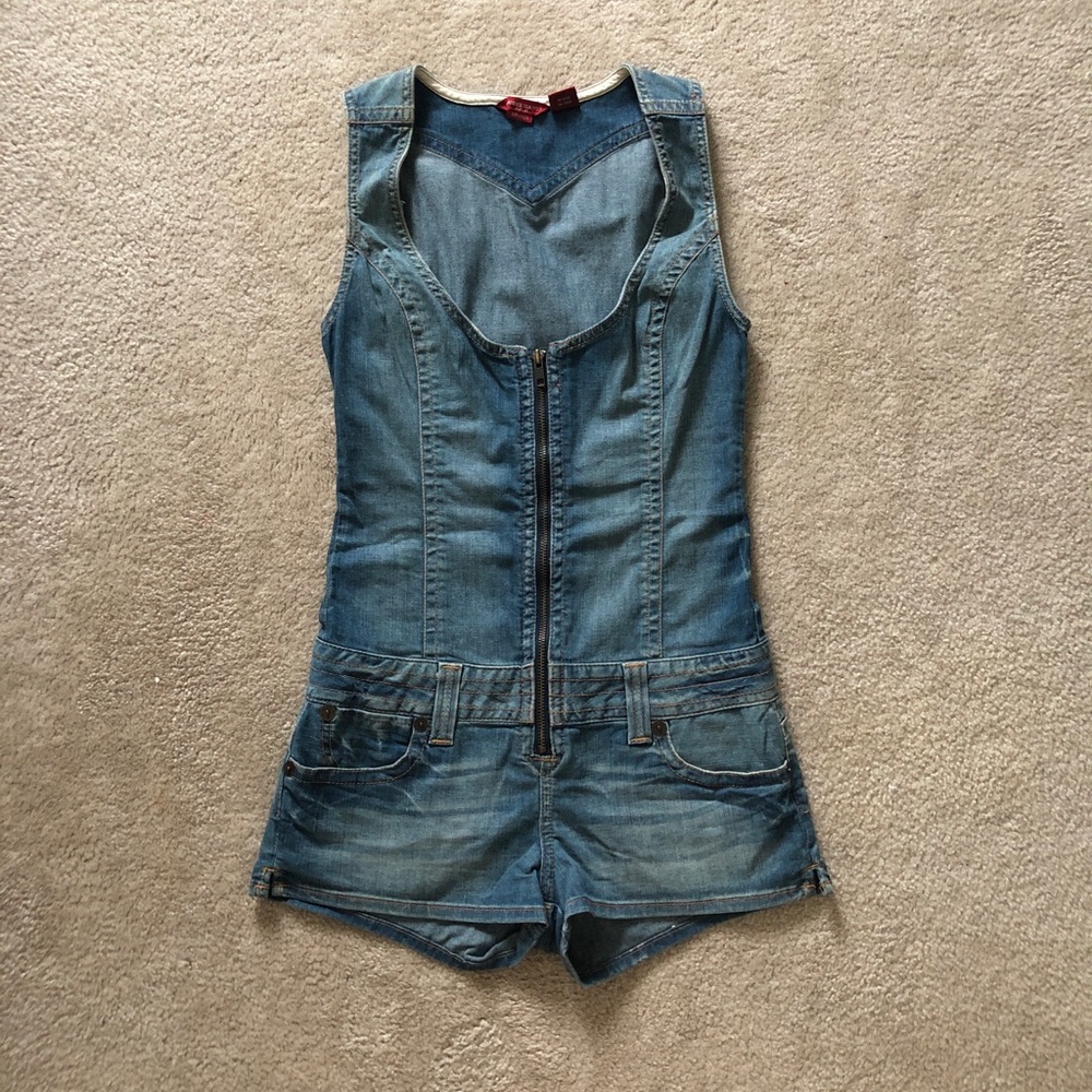 Guess Stretch Denim Romper